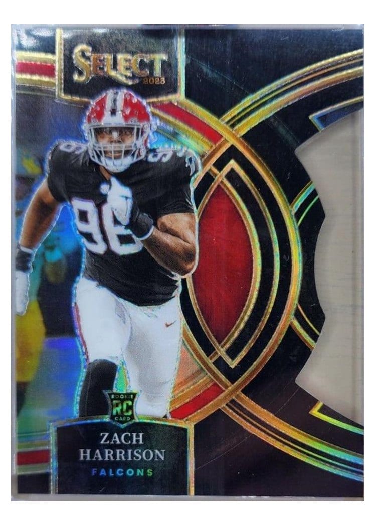 2023 Panini Select Base Set Zach Harrison Black Prizm Die-Cut #120 card