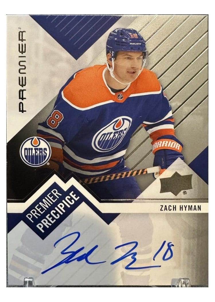2023-24 Upper Deck Premier Premier Precipice Autograph Zach Hyman #PP-ZH card