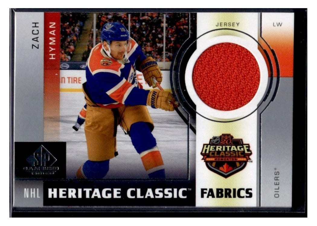 2024-25 SP Game Used 2023 Heritage Classic Fabrics Zach Hyman #HCF-5 card