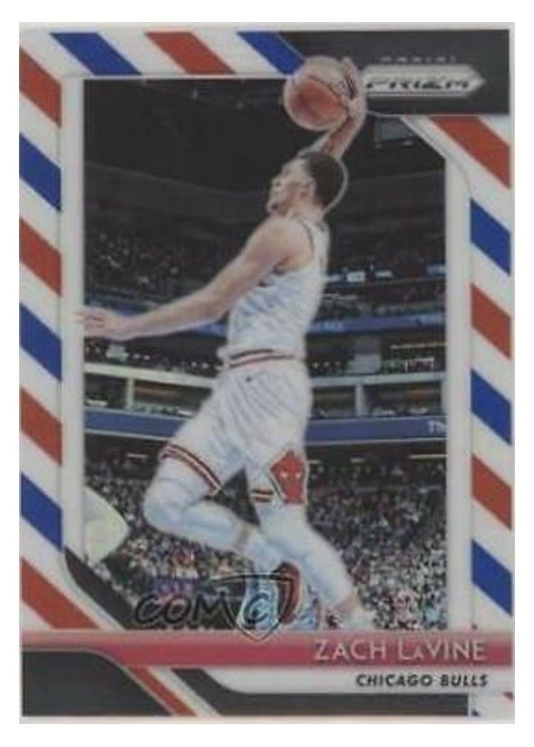 2018-19 Panini Prizm Base Set Zach LaVine #100 card