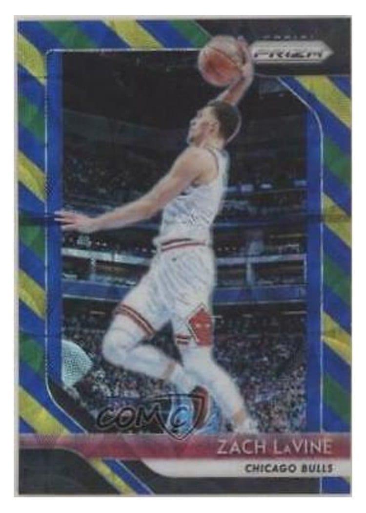 2018-19 Panini Prizm Base Set Zach LaVine #100 card