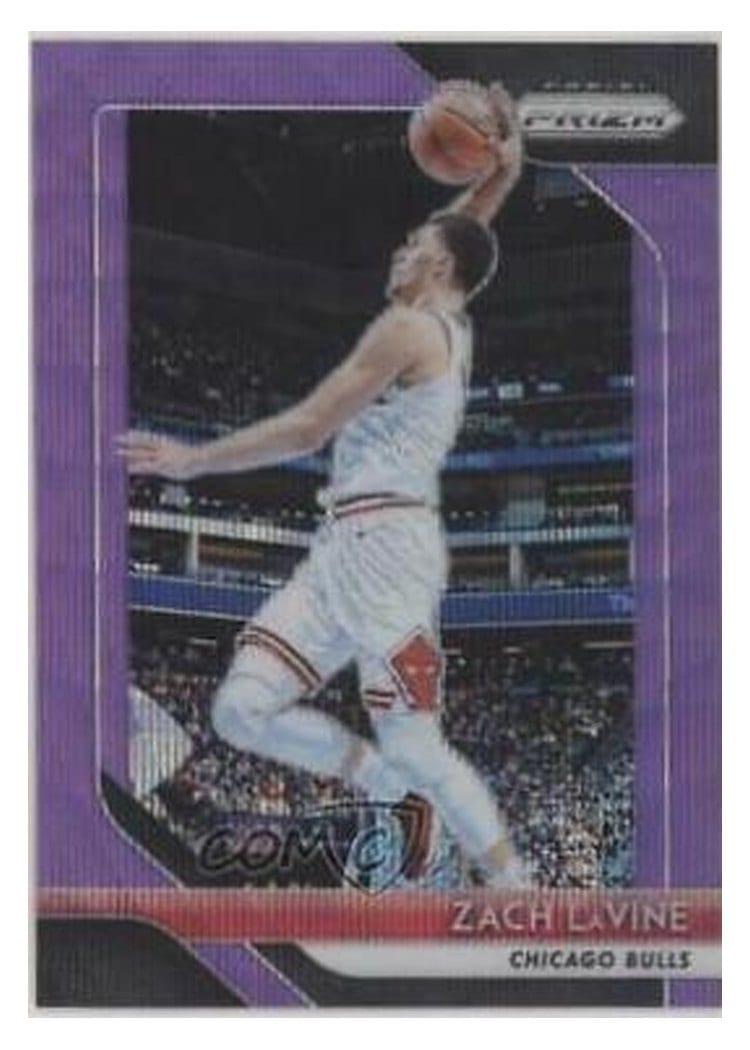 2018-19 Panini Prizm Base Set Zach LaVine #100 card