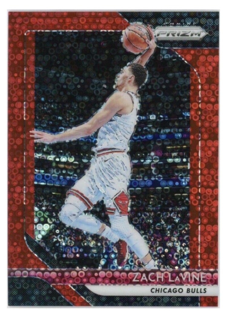 2018-19 Panini Prizm Base Set Zach LaVine #100 card