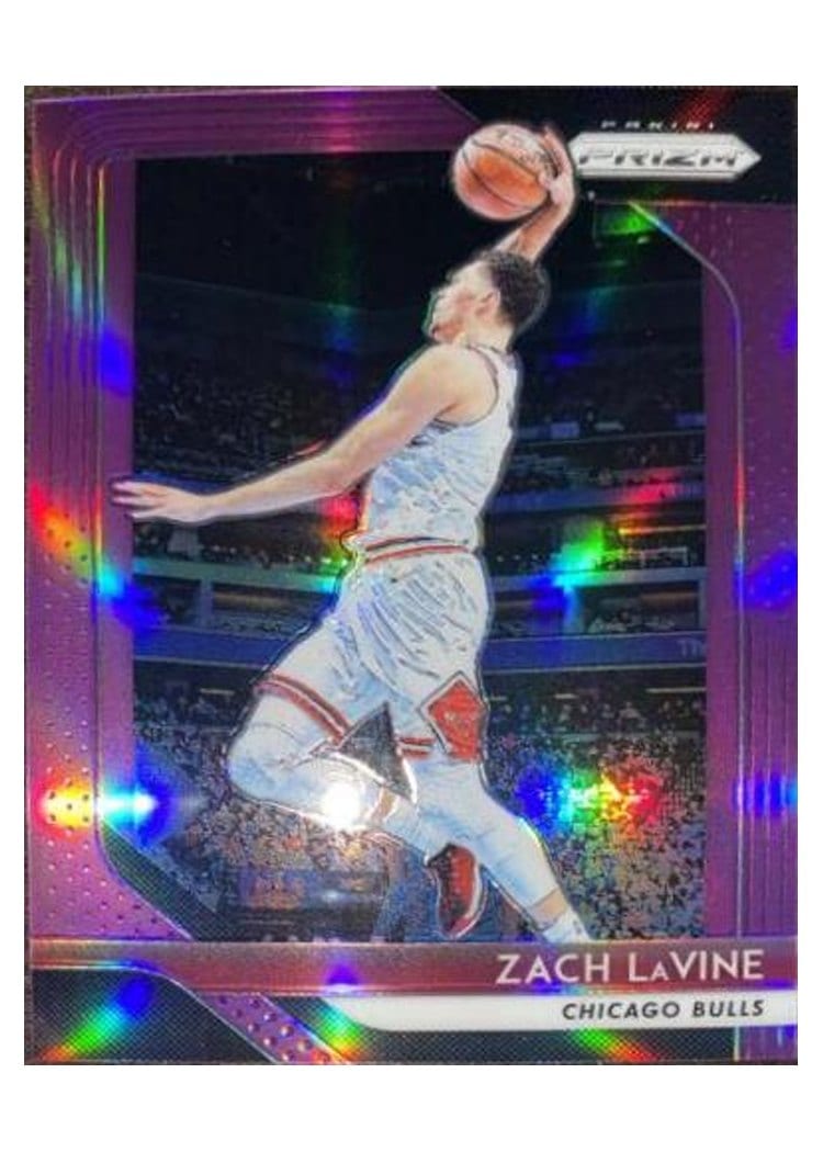 2018-19 Panini Prizm Base Set Zach LaVine #100 card