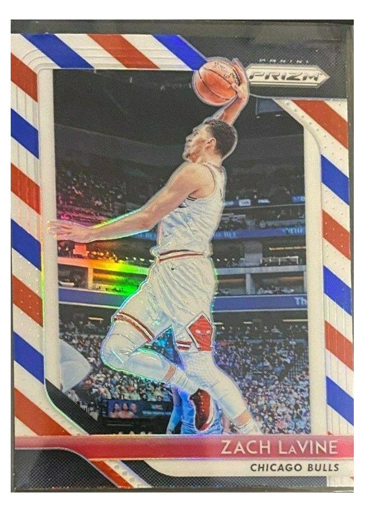 2018-19 Panini Prizm Base Set Zach LaVine #100 card