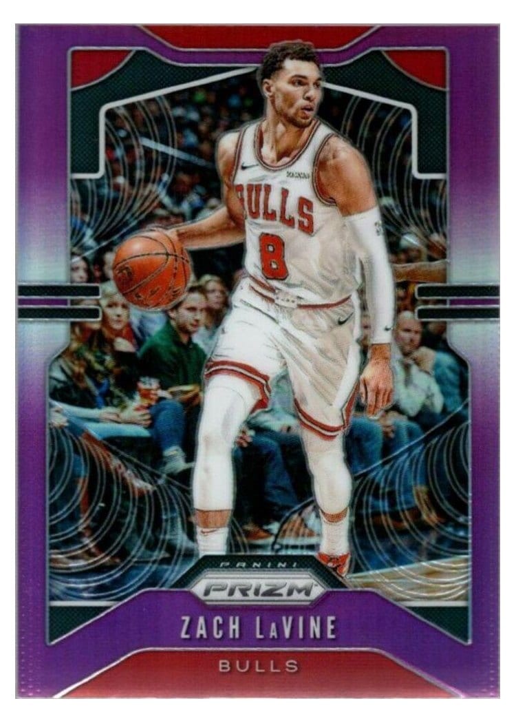 2019-20 Panini Prizm Base Set Zach LaVine #61 card