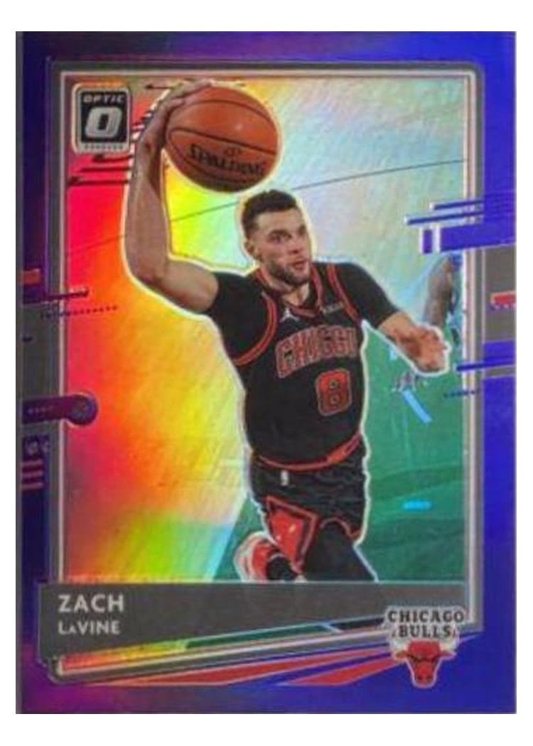 2020-21 Donruss Optic Base Set Zach LaVine Purple #116 card