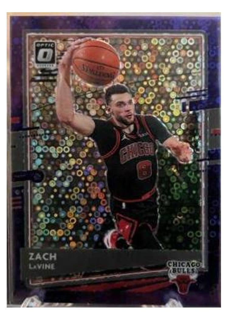 2020-21 Donruss Optic Base Set Zach LaVine Fast Break Purple #116 card