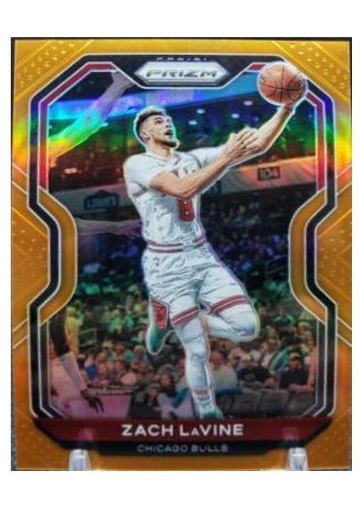 2020-21 Panini Prizm Base Set Zach LaVine Orange Prizm #234 card