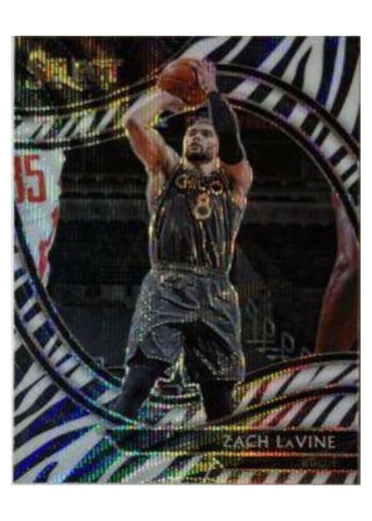2020-21 Panini Select Base Set Zach LaVine Zebra Prizm #239 card