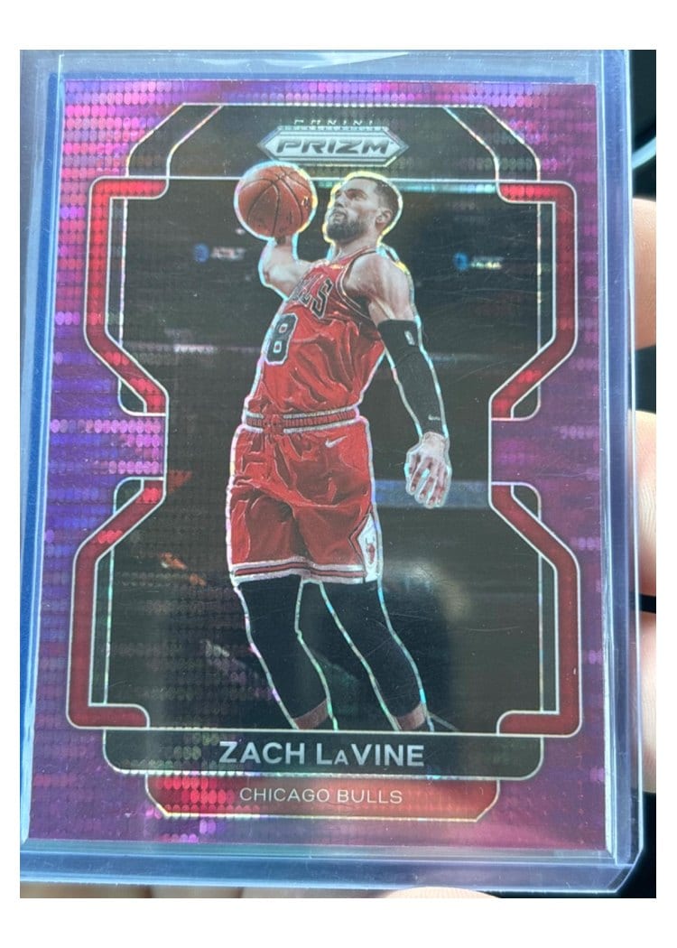 2021-22 Panini Prizm Base Set Zach LaVine #107 card