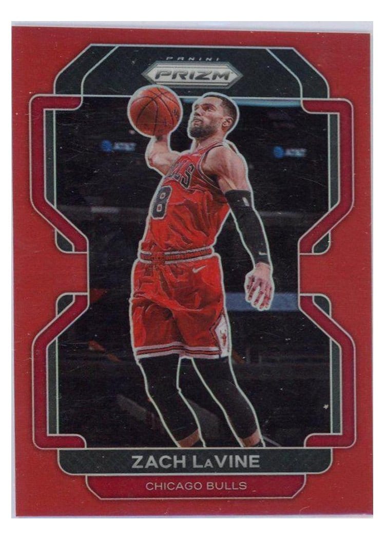 2021-22 Panini Prizm Base Set Zach LaVine #107 card