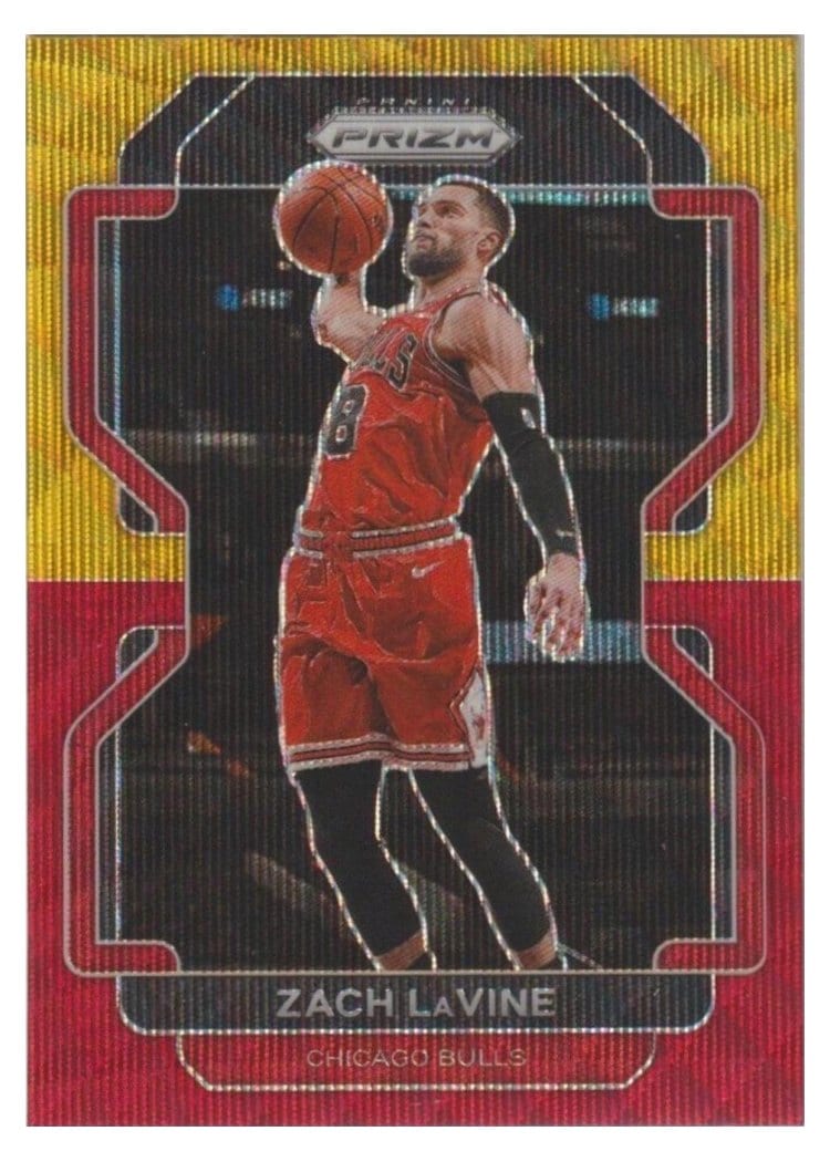 2021-22 Panini Prizm Base Set Zach LaVine #107 card