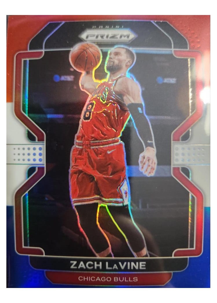 2021-22 Panini Prizm Base Set Zach LaVine #107 card