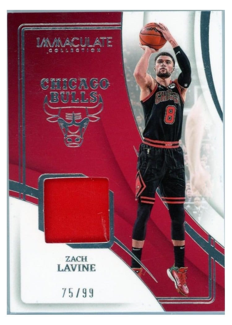 2023-24 Panini Immaculate Collection Materials Zach LaVine #10 card
