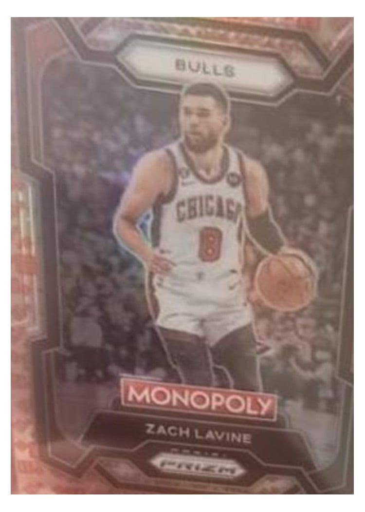 2023-24 Panini Prizm Monopoly Base Set Zach Lavine #17 card