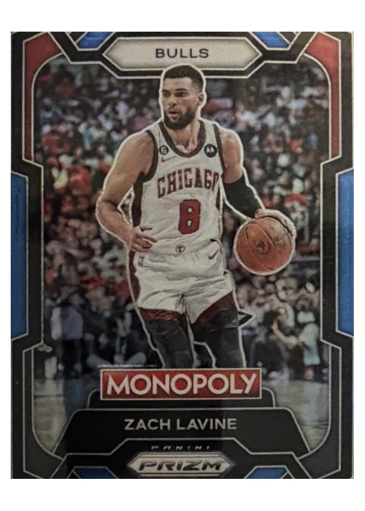 2023-24 Panini Prizm Monopoly Base Set Zach Lavine #17 card