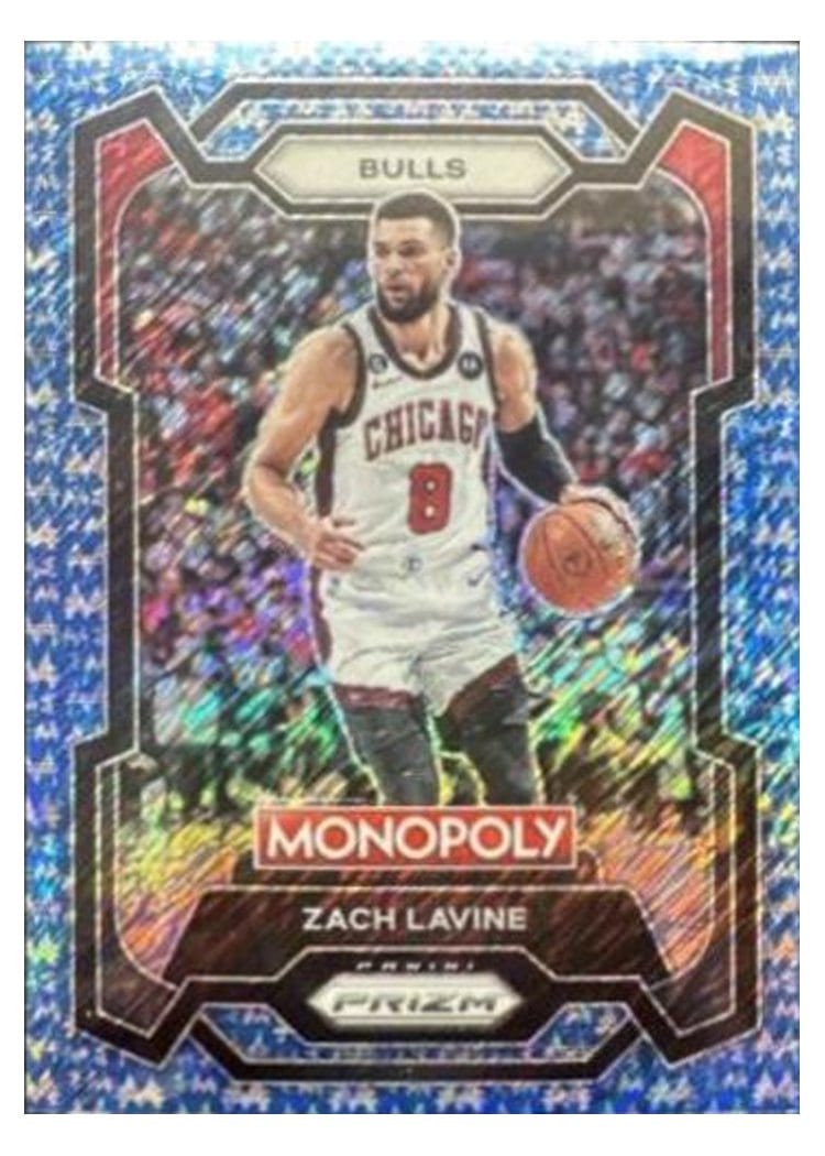 2023-24 Panini Prizm Monopoly Base Set Zach Lavine #17 card