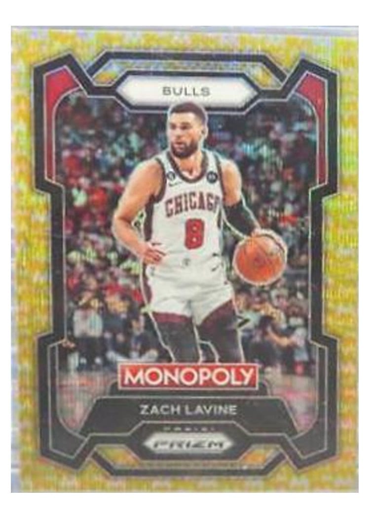2023-24 Panini Prizm Monopoly Base Set Zach Lavine #17 card