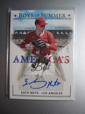 2024 Panini Boys of Summer America's Best Signatures Zach Neto #AME-ZN card