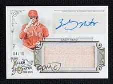 2025 Topps Allen & Ginter Autographed Relics Zach Neto #AGAR-ZN