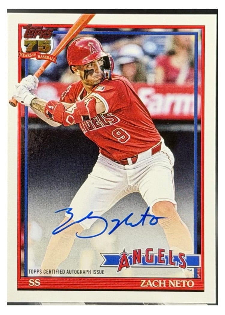 2026 Topps 1991 Topps Autographs Zach Neto #91A-ZN card