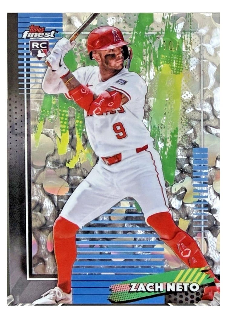 2026 Topps Finest Zach Neto Molten Mercury Refractor #38 card