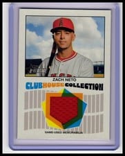 2026 Topps Heritage Clubhouse Collection Relics Zach Neto #CCR-ZN card