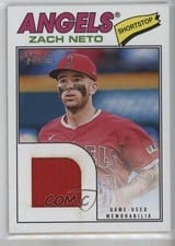 2026 Topps Heritage Real One Relics Zach Neto #ROR-ZN card