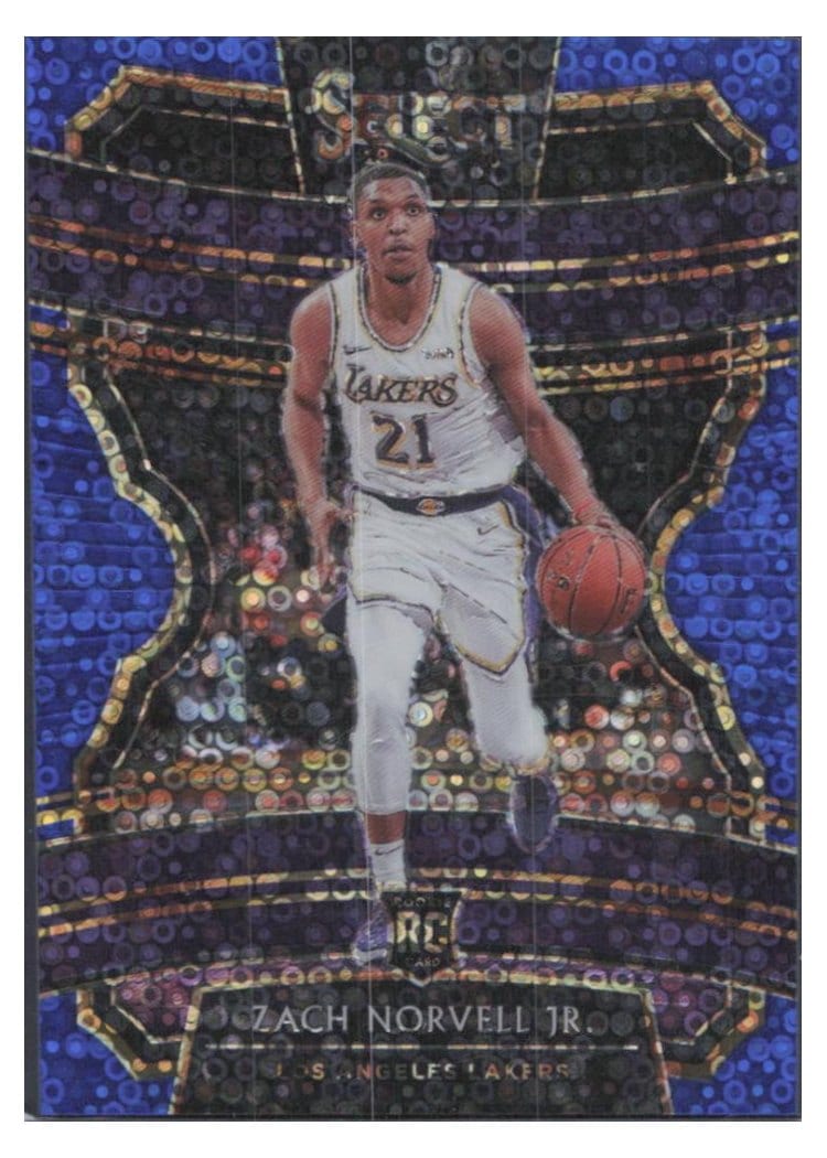 2019-20 Panini Select Base Set Zach Norvell Jr. Blue Disco Prizm #9