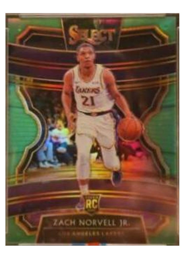 2019-20 Panini Select Base Set Zach Norvell Jr. Neon Green Prizm #9
