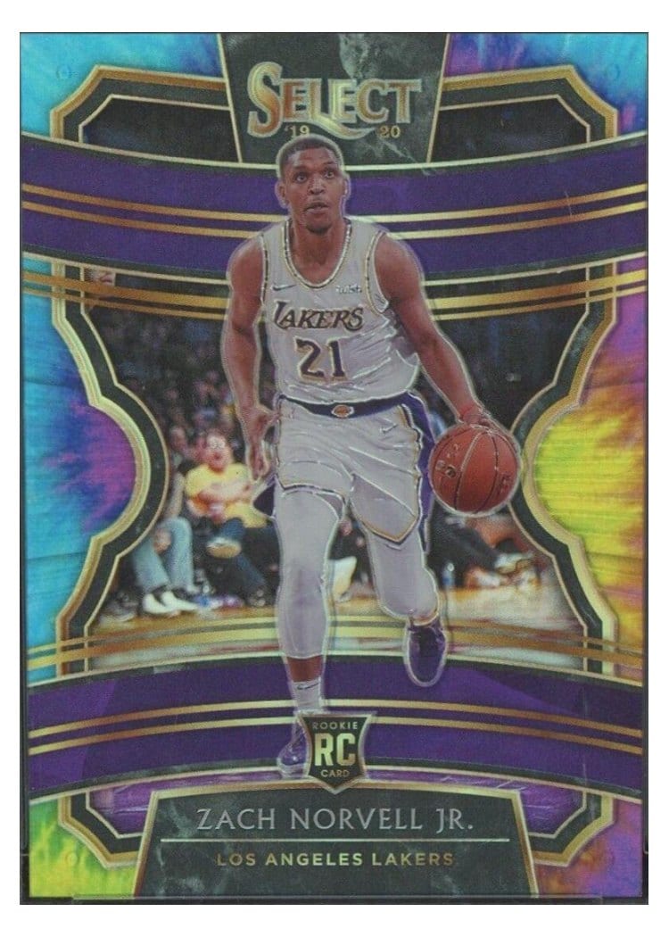 2019-20 Panini Select Base Set Zach Norvell Jr. Tie Dye Prizm #9