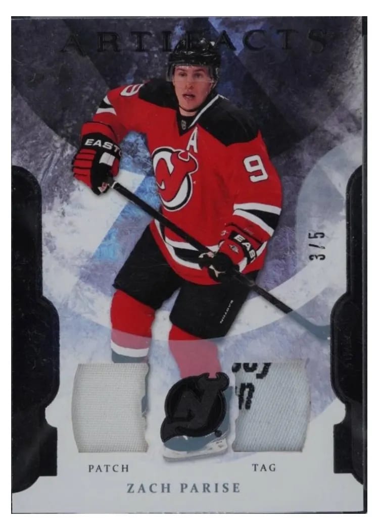 2011 Upper Deck Artifacts Zach Parise #9 card