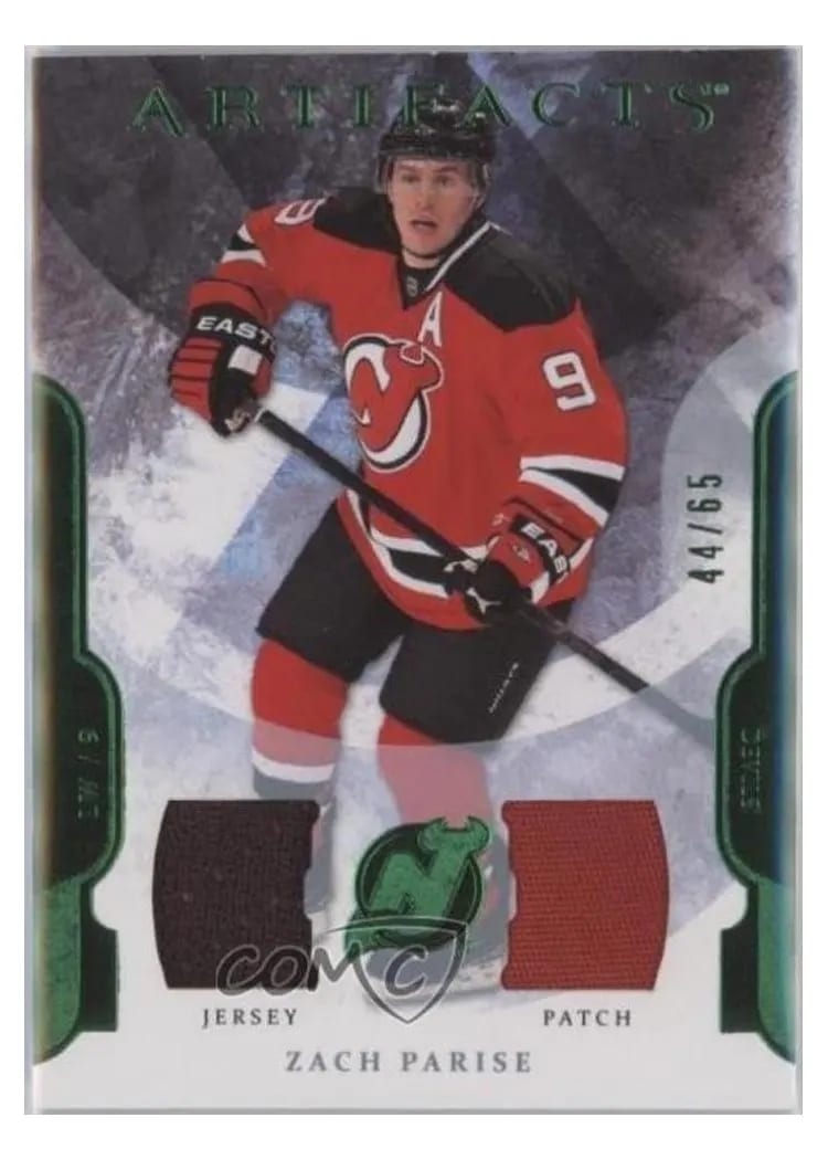 2011 Upper Deck Artifacts Zach Parise #9 card
