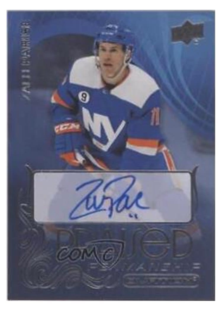 2021-22 Upper Deck Ovation Praised Penmanship Zach Parise #PP-ZP card