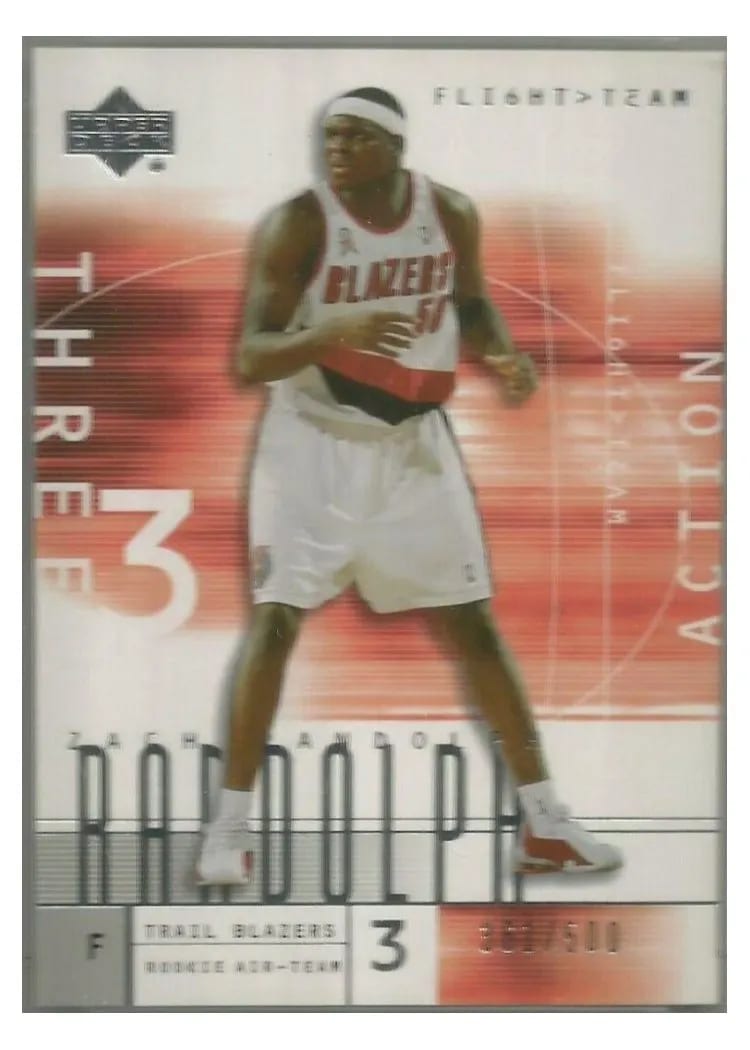 2001 Upper Deck Flight Team Zach Randolph #113 card