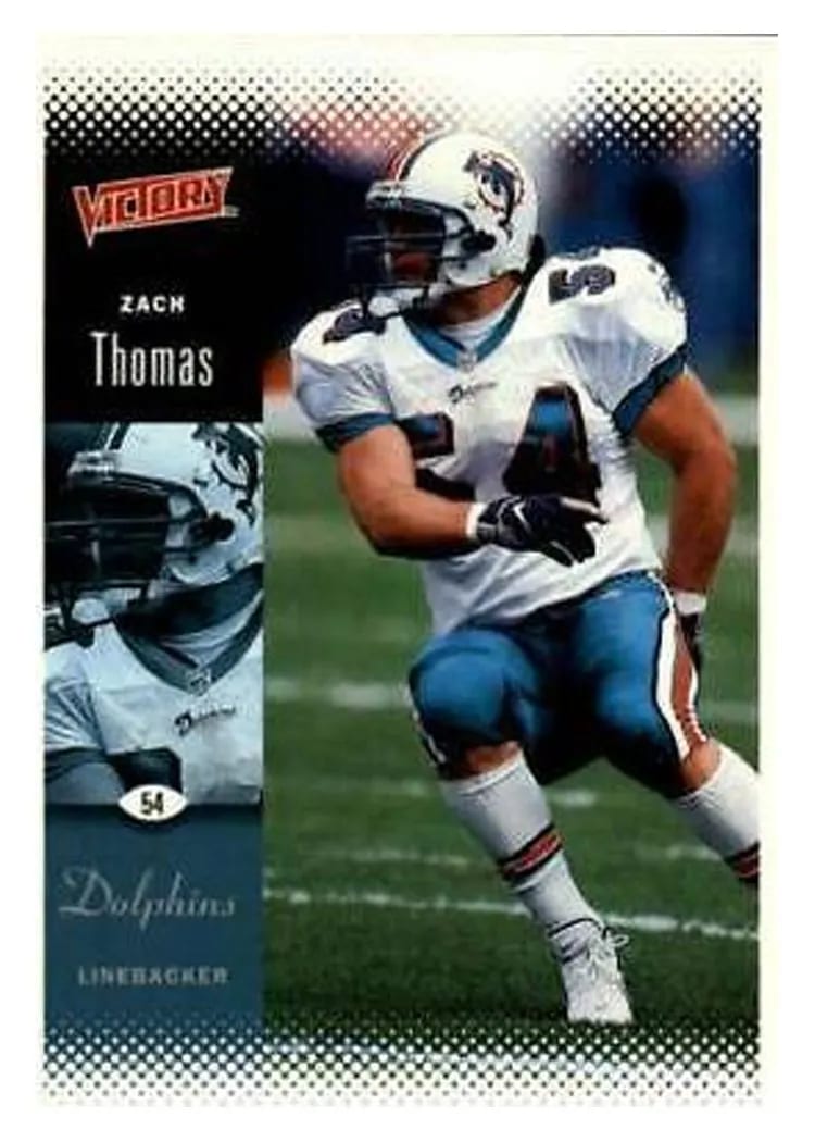 2000 Upper Deck Victory Zach Thomas #101 card