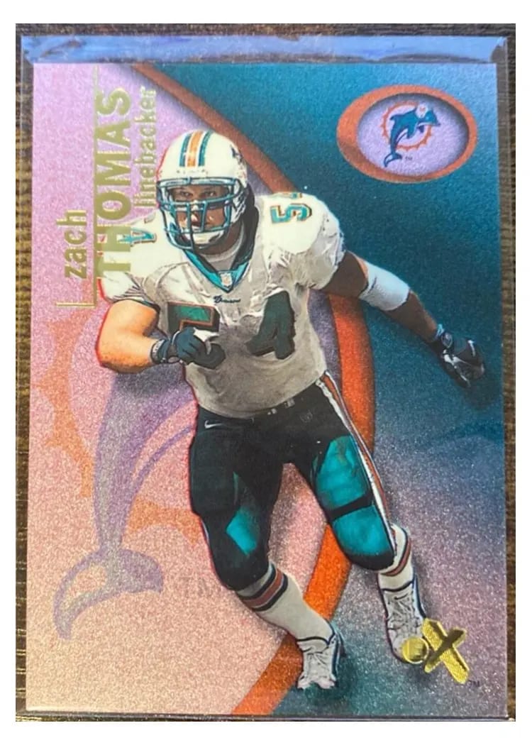 2001 Fleer E X Zach Thomas Essential Cred. Now #49 card