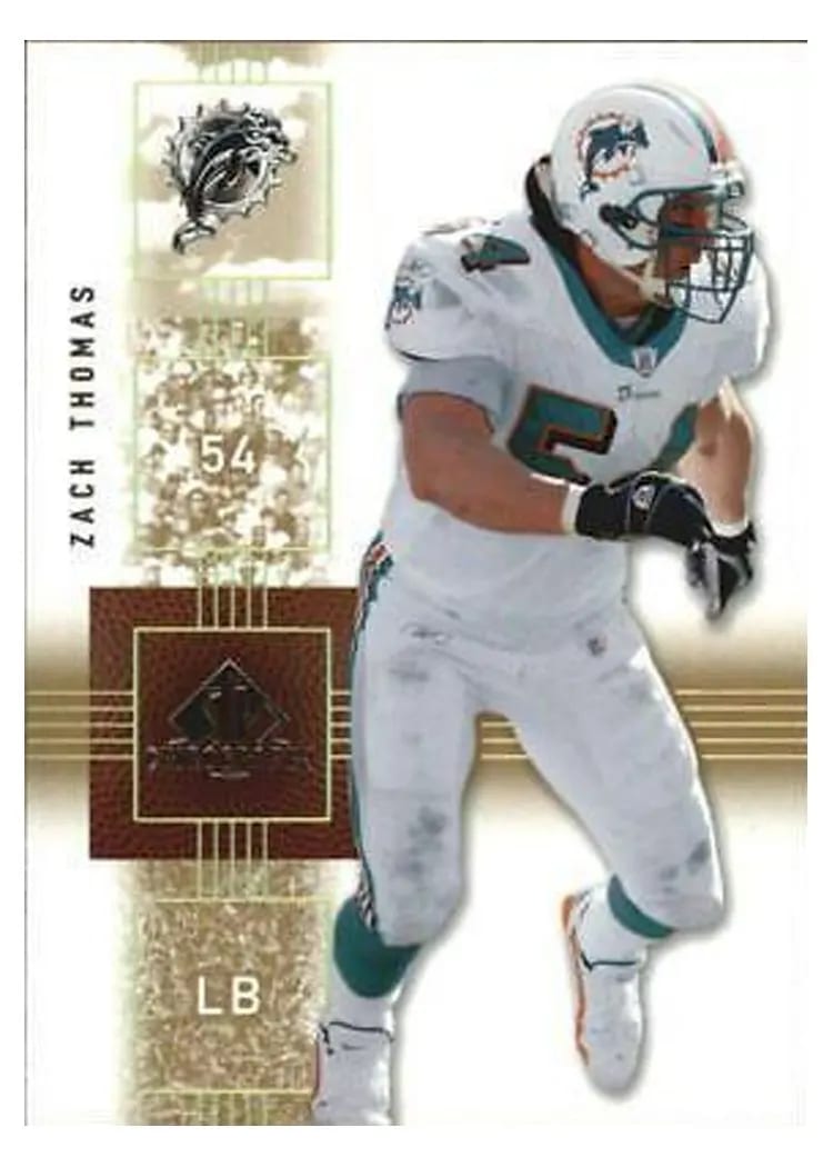 2007 SP Chirography Zach Thomas #52 card
