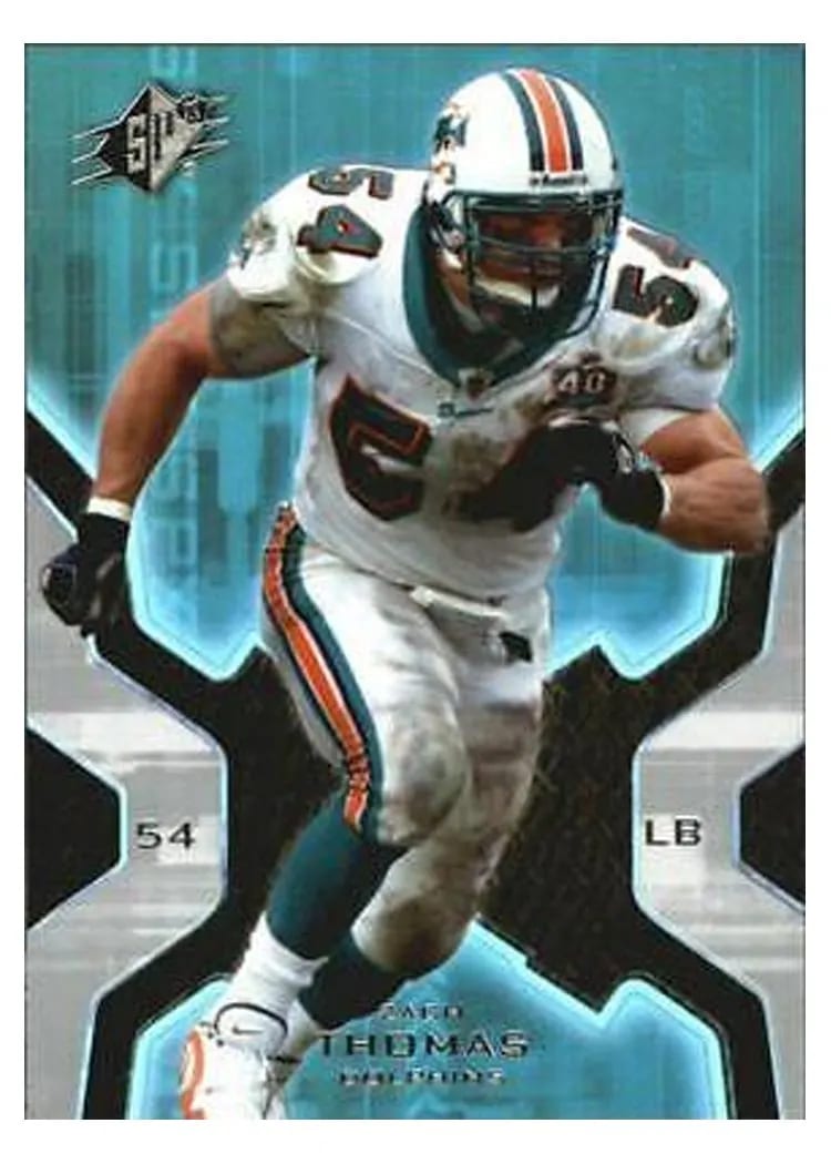 2007 Spx Zach Thomas #52 card