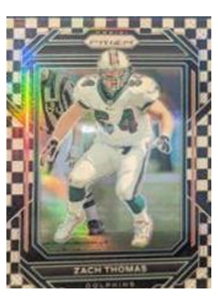 2022 Panini Prizm Base Set Zach Thomas #186 card