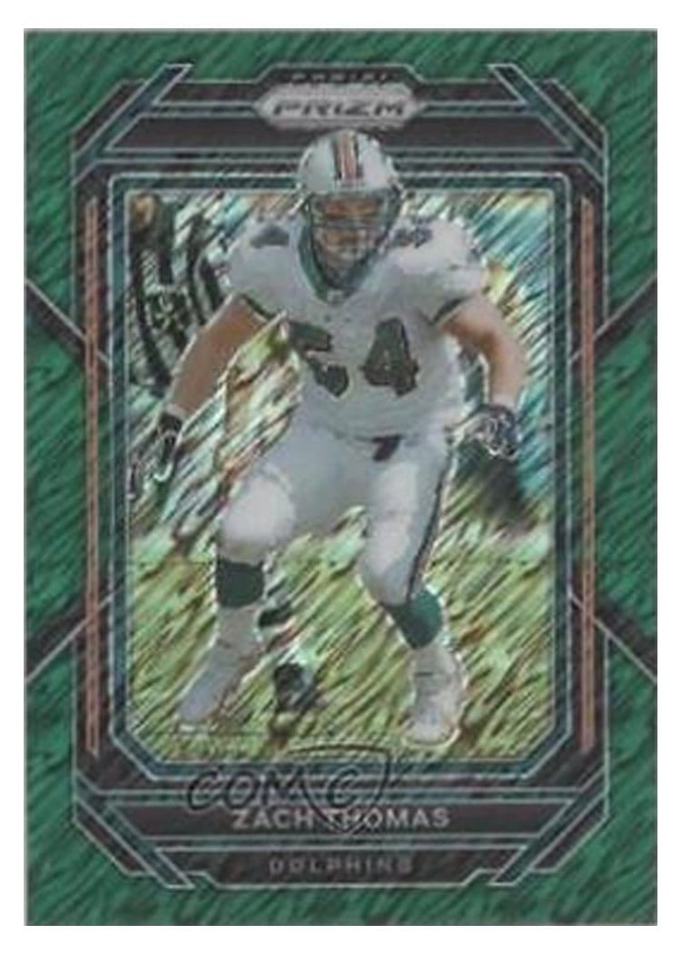 2022 Panini Prizm Base Set Zach Thomas Green Shimmer #186