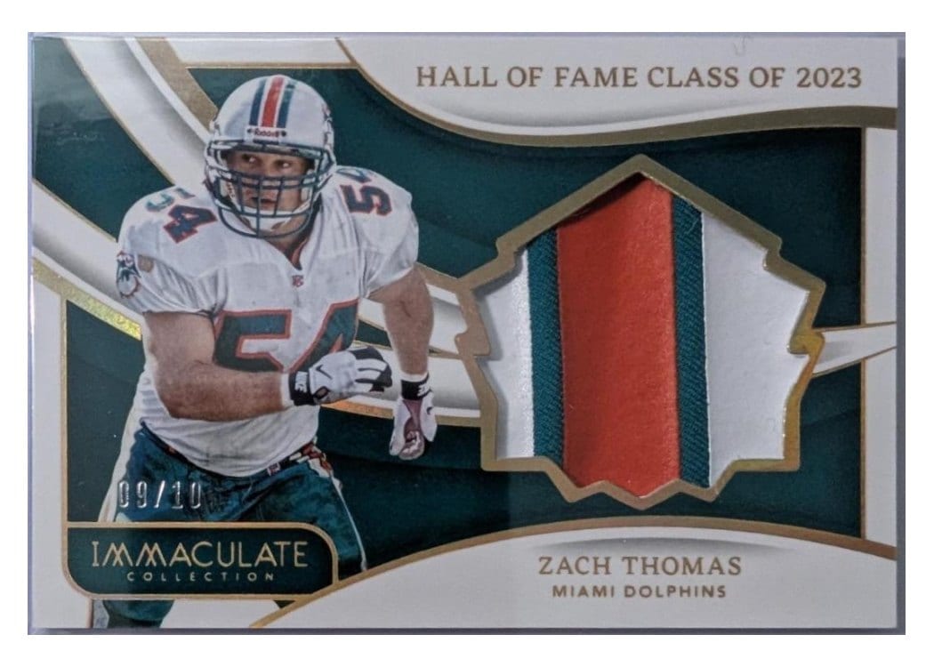 2024 Panini Immaculate Collection Immaculate HOF Jerseys Zach Thomas #27 card