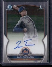 2023 Bowman Draft Chrome Prospect Autographs Zach Thornton #CDA-ZT card