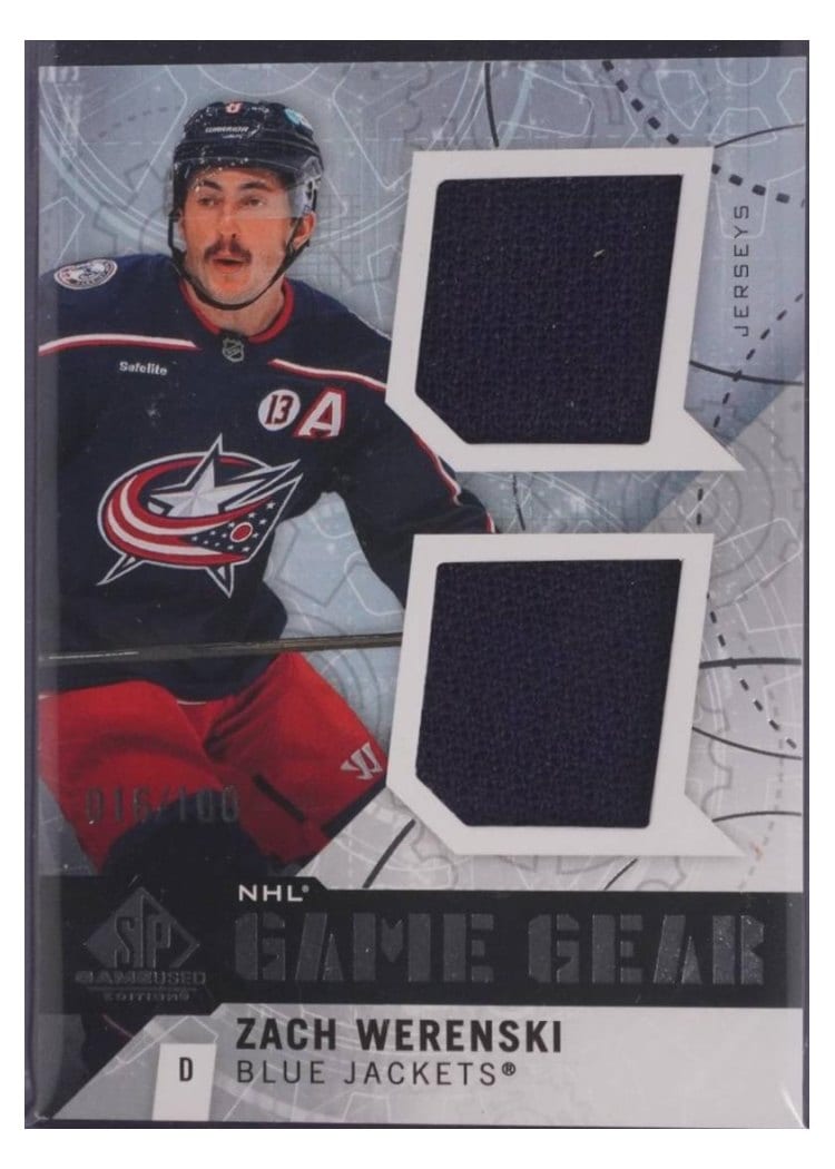 2025-26 SP Game Used Game Gear Zach Werenski #GG-ZW card
