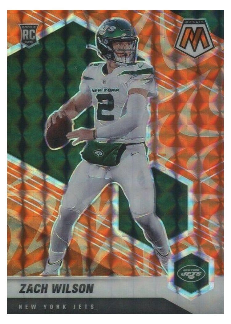 2021 Panini Mosaic Base Set Zach Wilson #302 card