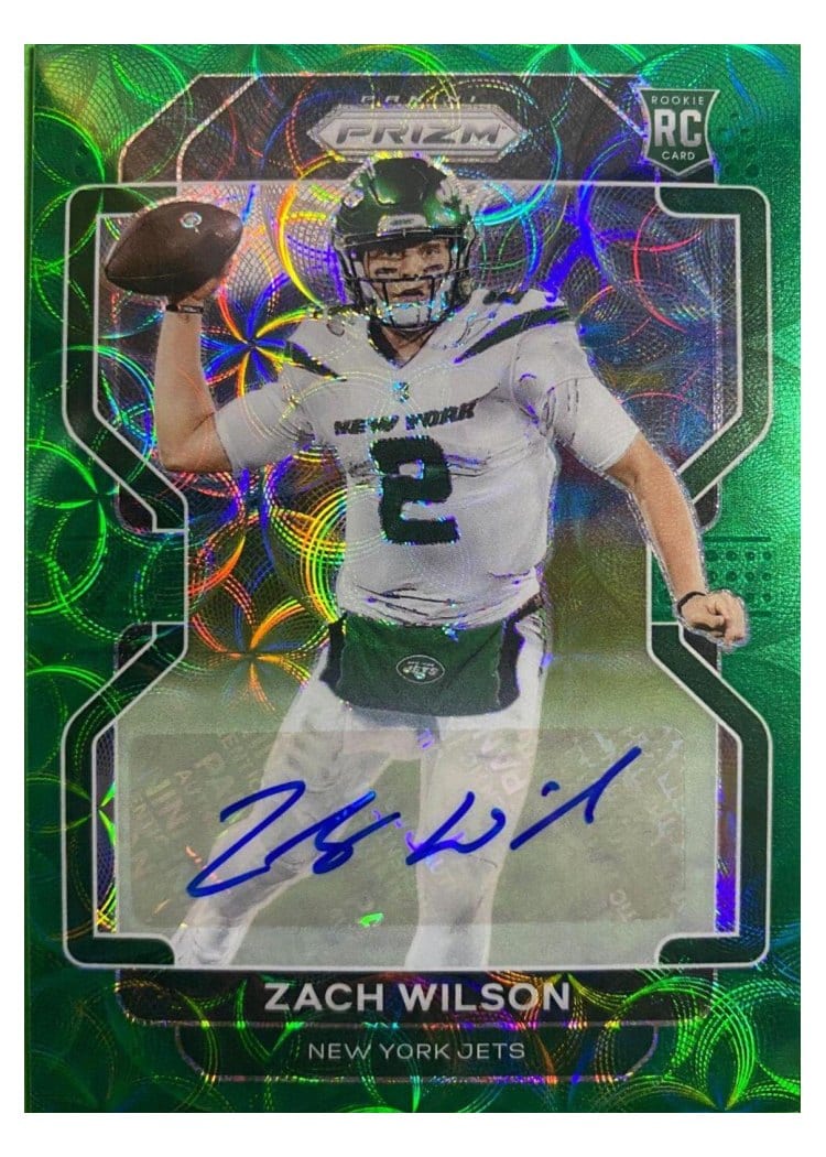 2021 Panini Prizm Base Set Zach Wilson #332 card