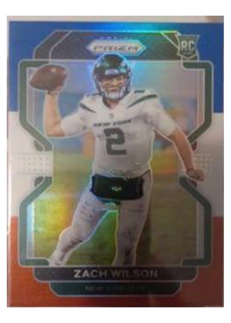2021 Panini Prizm Base Set Zach Wilson #332 card