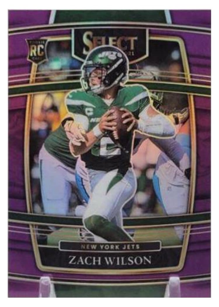 2021 Panini Select Zach Wilson Purple #44 card
