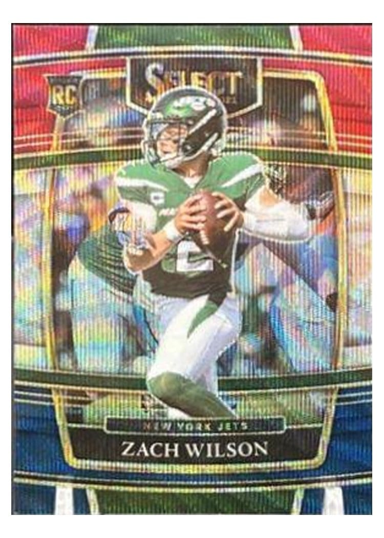 2021 Panini Select Zach Wilson Tri Color #44 card